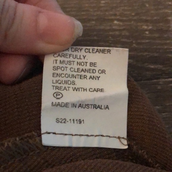 Bec & Bridge Kehlani Satin Maxi Dress High Side Slit Cut Outs in Chocolate sz 10 - Picture 8 of 8